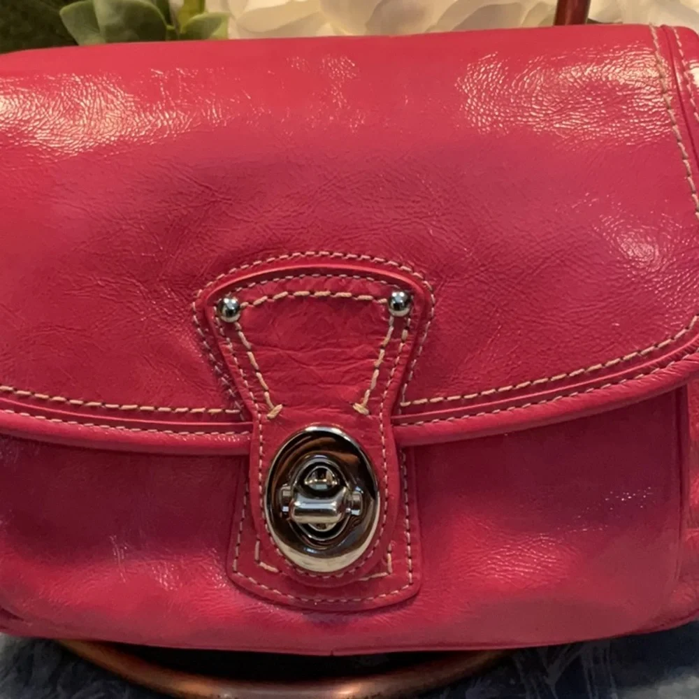 Coach Pink Patent Leather Mini Bag - Picture 2 of 9